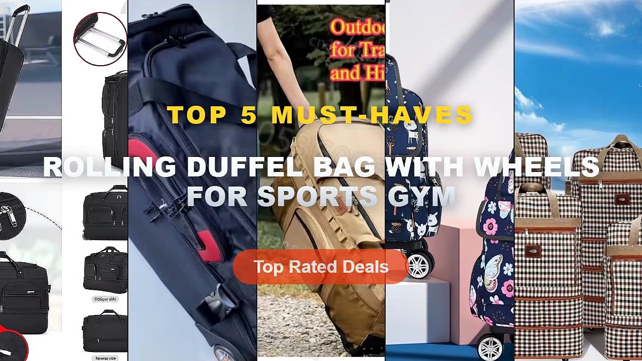 Cheap & Best Rolling Duffel Bag With Wheels For...