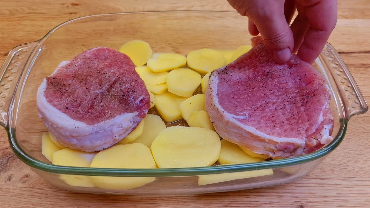Wie man das perfekte Abendessen mit einfachen Zutaten macht! Kartoffel Rezept mit Fleisch