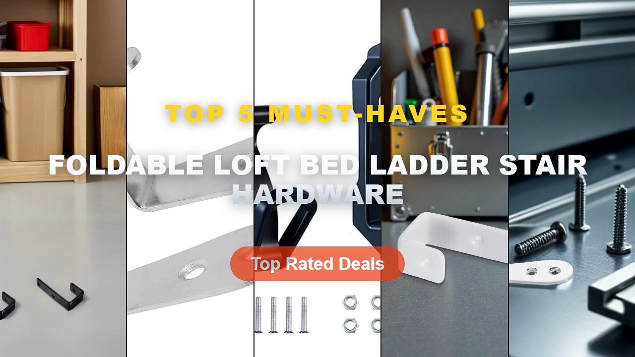 Amazing Foldable Loft Bed Ladder Stair Hardware...