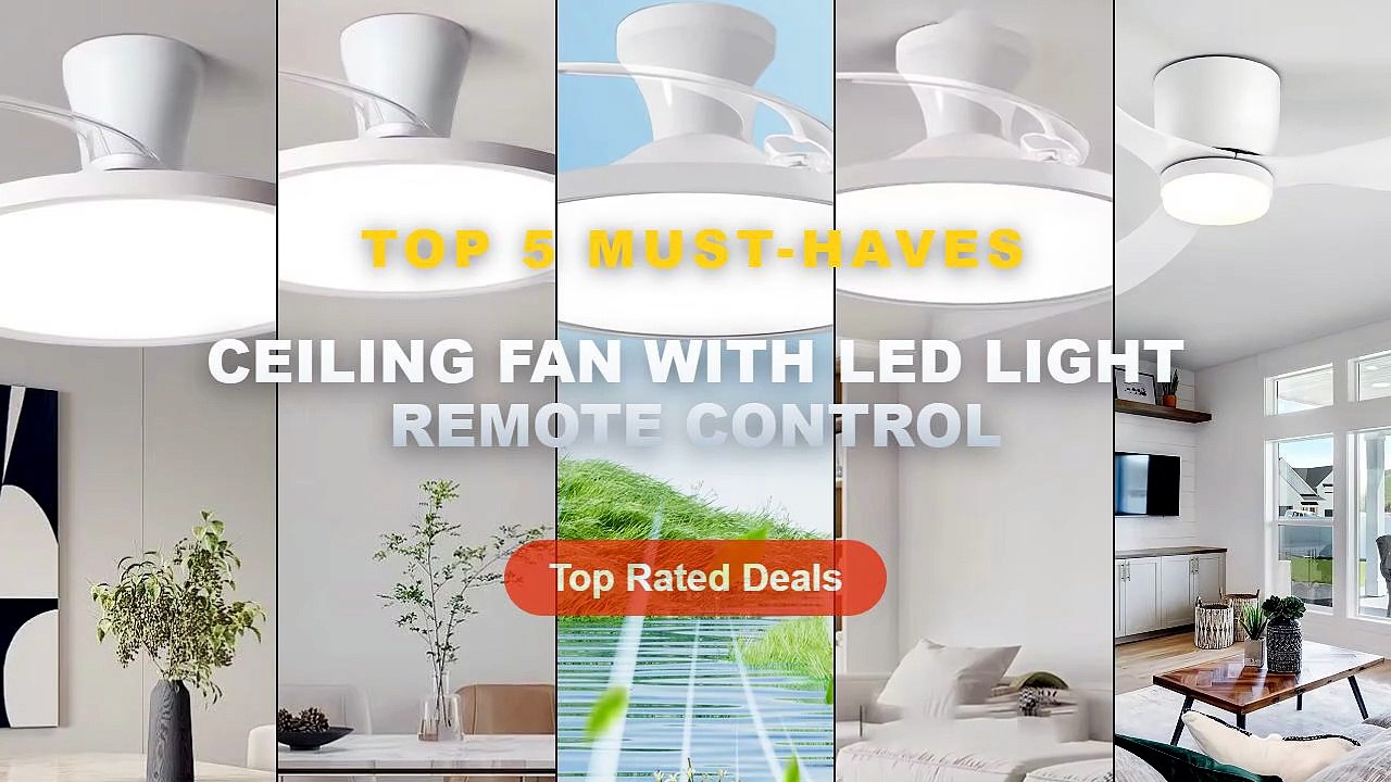 Amazing Ceiling Fan With LED Light Remote Contr...