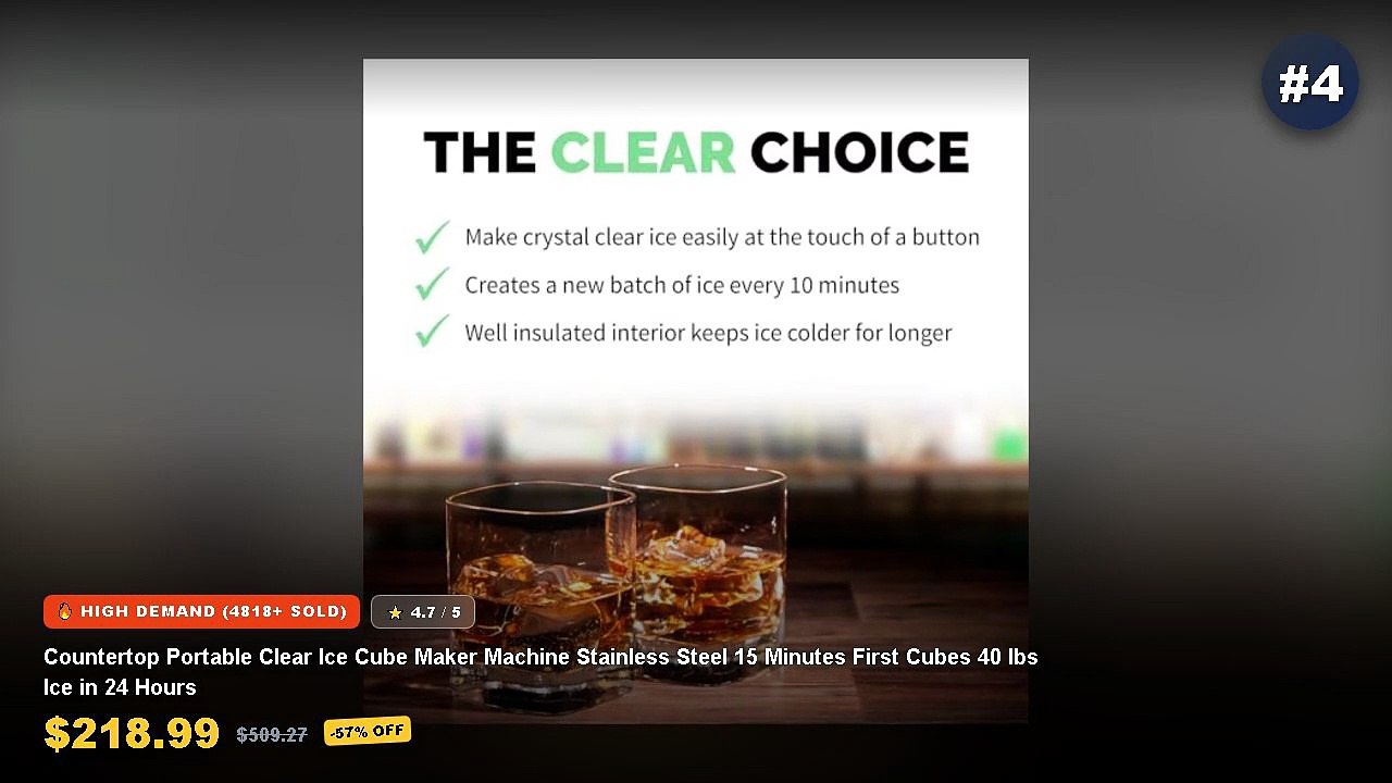 Best Mini Ice Makers For Countertop Use on AliExpress | Review - Portable Countertop Ice Maker, 26lbs/24H, 9 Cubes in 6 ...