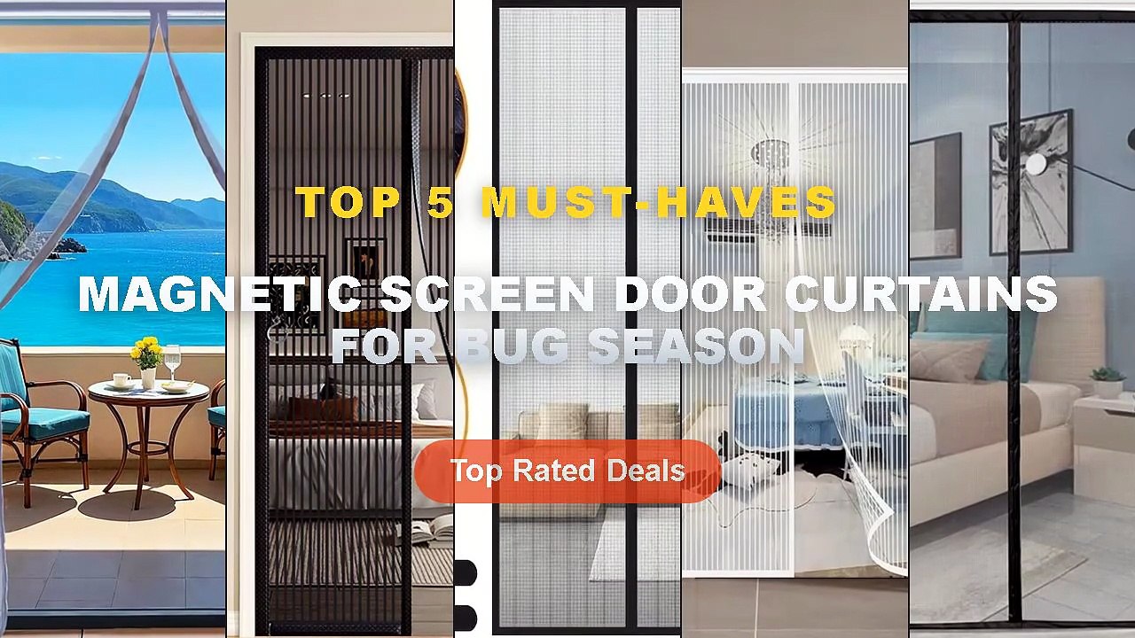 Magnetic Screen Door Curtains For Bug Season: Top 5 Best Sellers - Mosquito proof curtain, high end magnetic screen door...