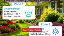 Tuya Smart Garden Wifi Water Timer 2 Zones Solar Power Automa... -- Amazing Value 2026 | Must Have!