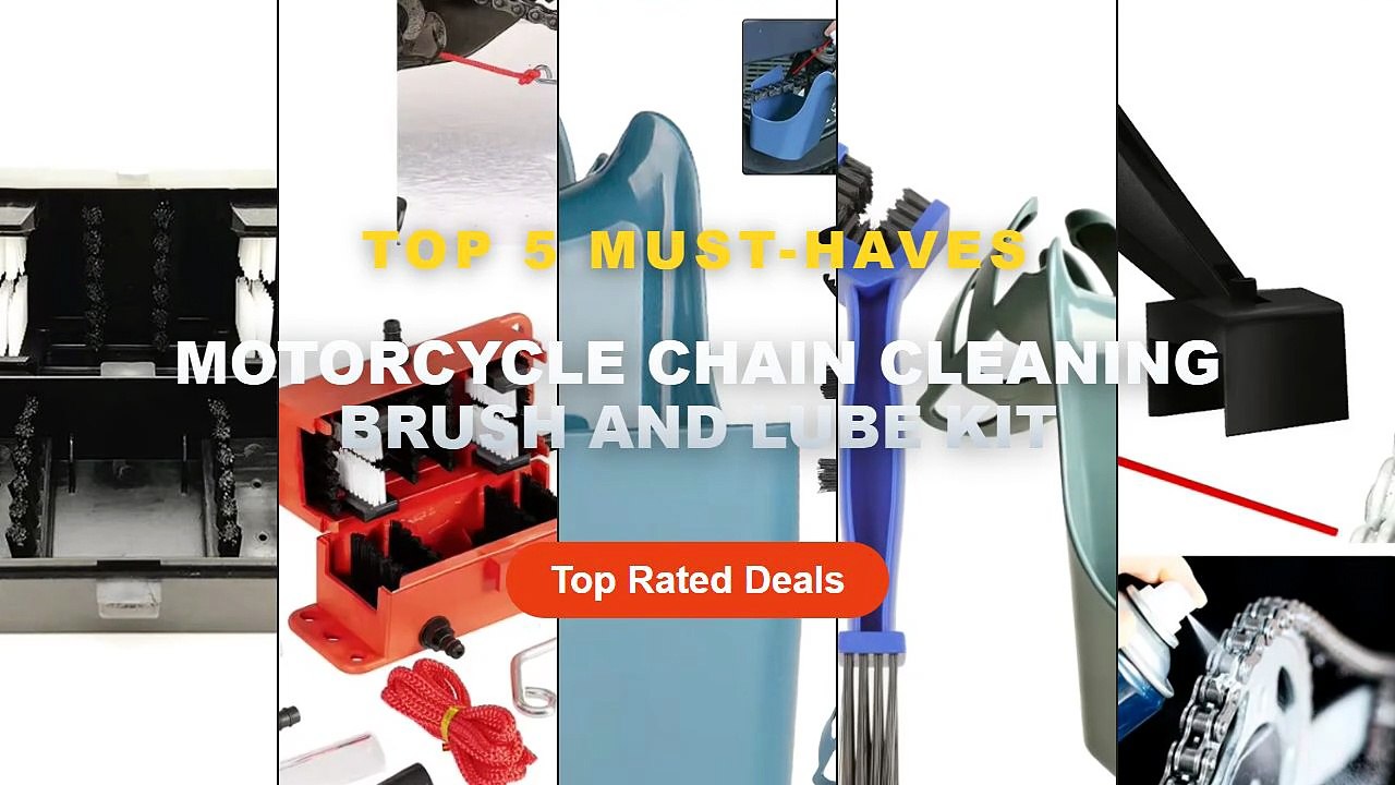 Amazing Motorcycle Chain Cleaning Brush And Lub...