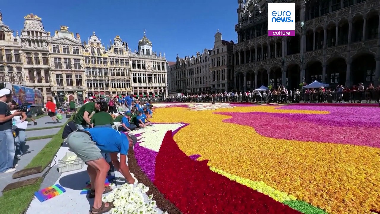La Grand-Place de Bruxelles devient un immense...