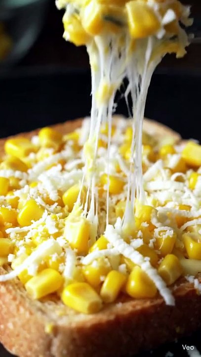YTS🔥 Mouthwatering Cheese Corn Toast: The Snack That's Taking YouTube by Storm! 🧀🌽 | Viral Recipe Short!🚀 #shorts #viralfood