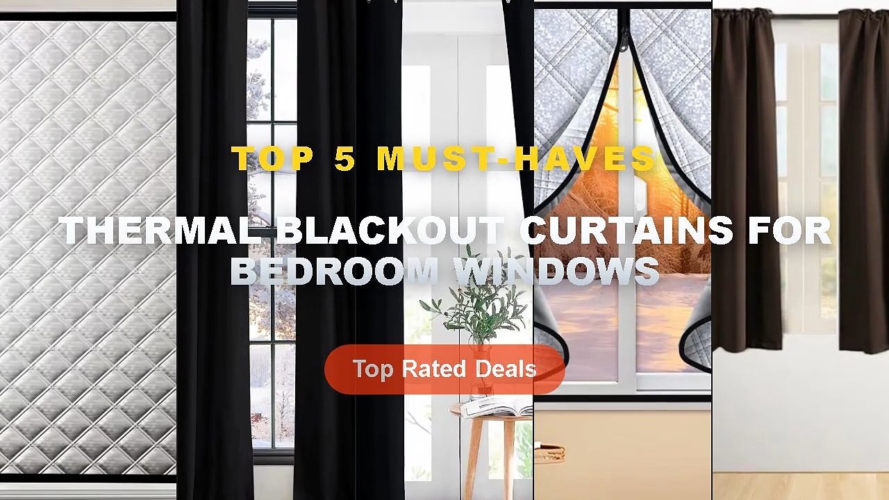 Top 5 Best Thermal Blackout Curtains For Bedroo...