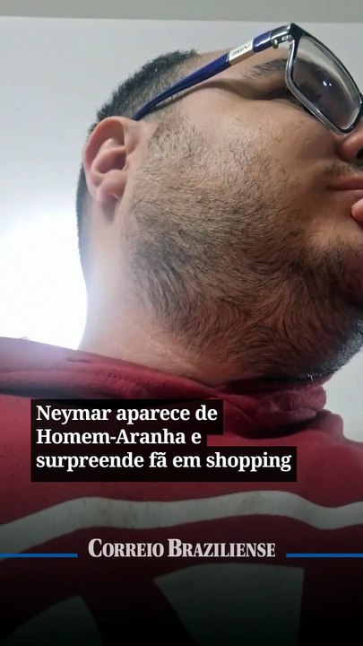 Neymar aparece de Homem-Aranha e surpreende fã...