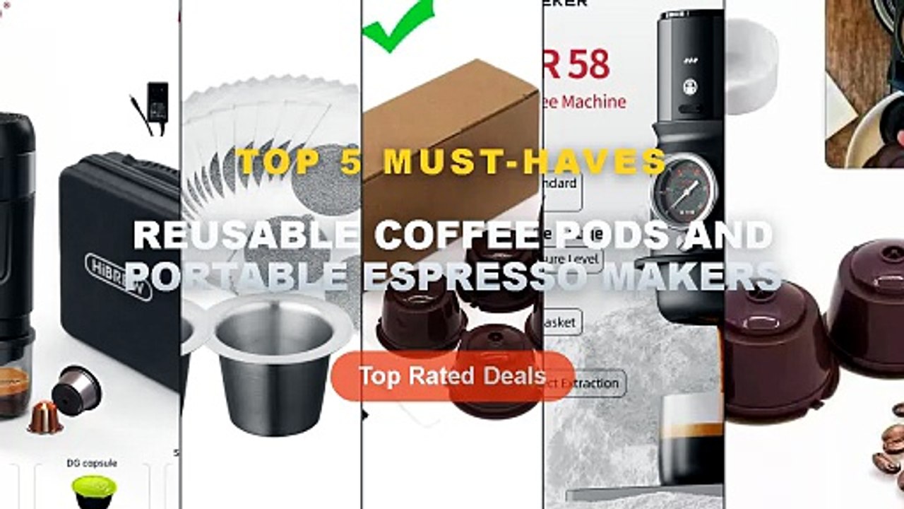 Amazing Reusable Coffee Pods And Portable Espresso Makers You Need To See - Reusable Coffee Capsule Filter Cup for Nesca...