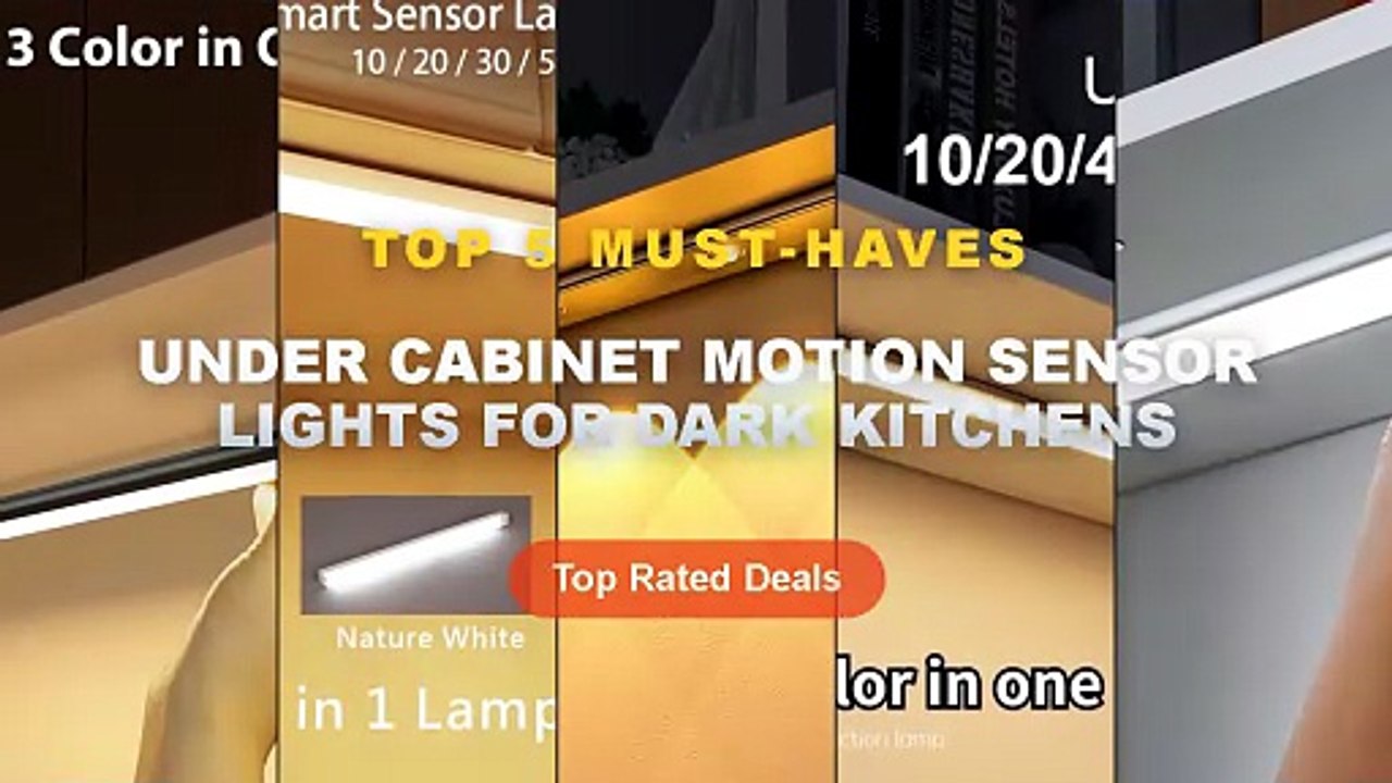 Amazing Under Cabinet Motion Sensor Lights For...