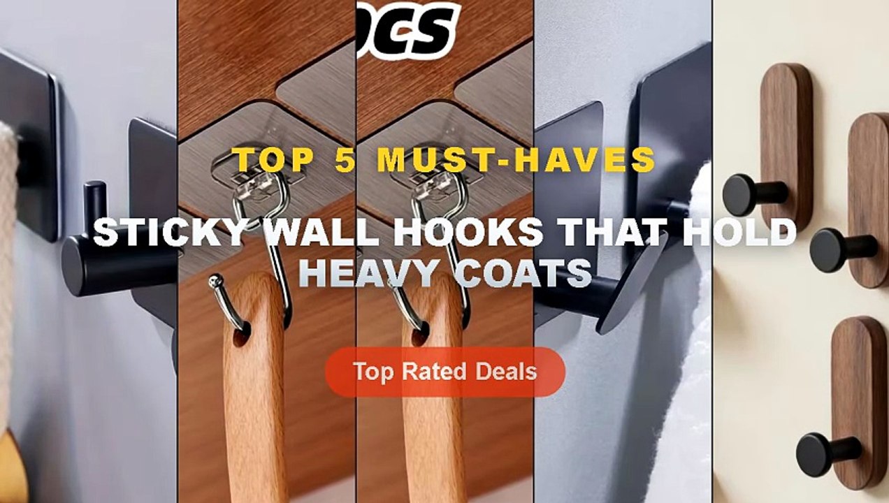 Sticky Wall Hooks That Hold Heavy Coats: Top 5...