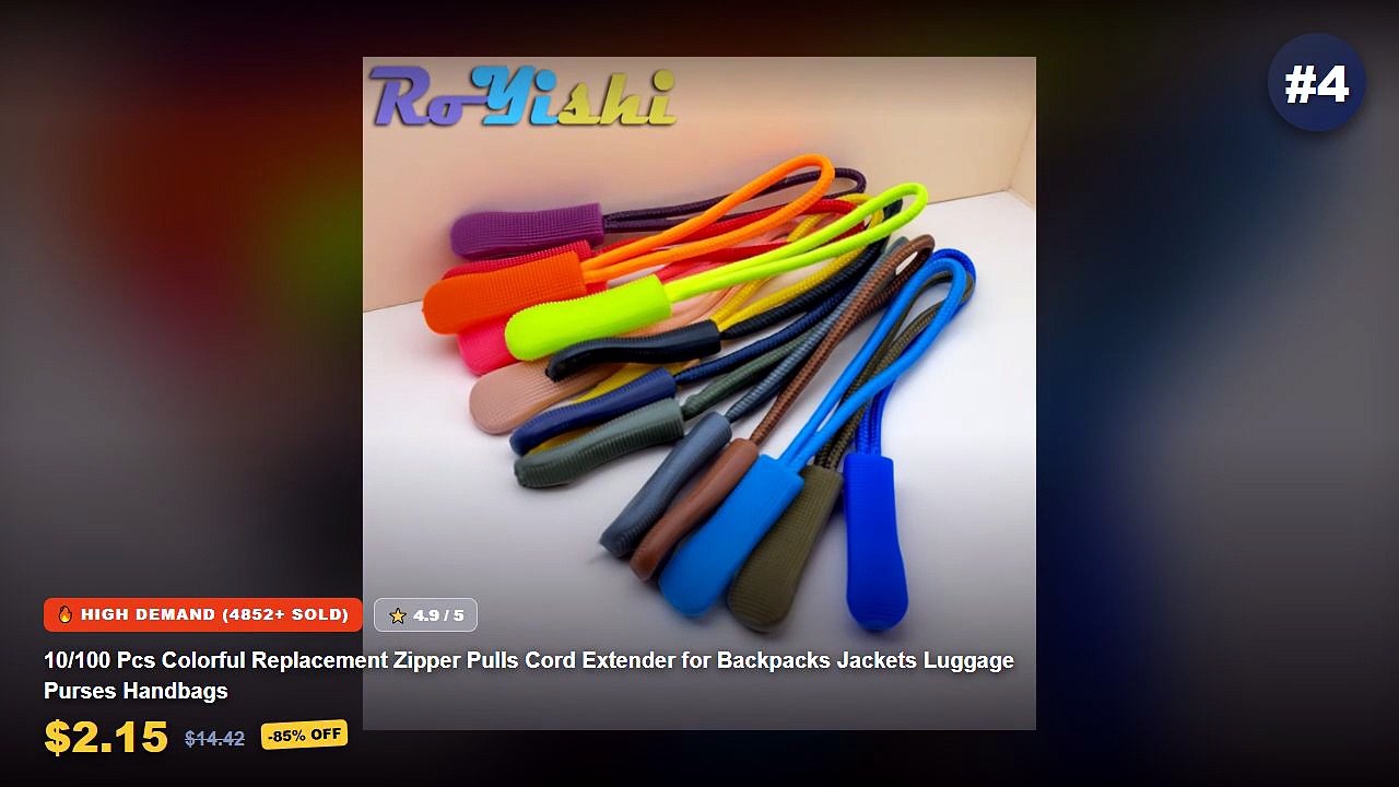 Best Top 5 Zipper Pulls And Cord Lock Stoppers...