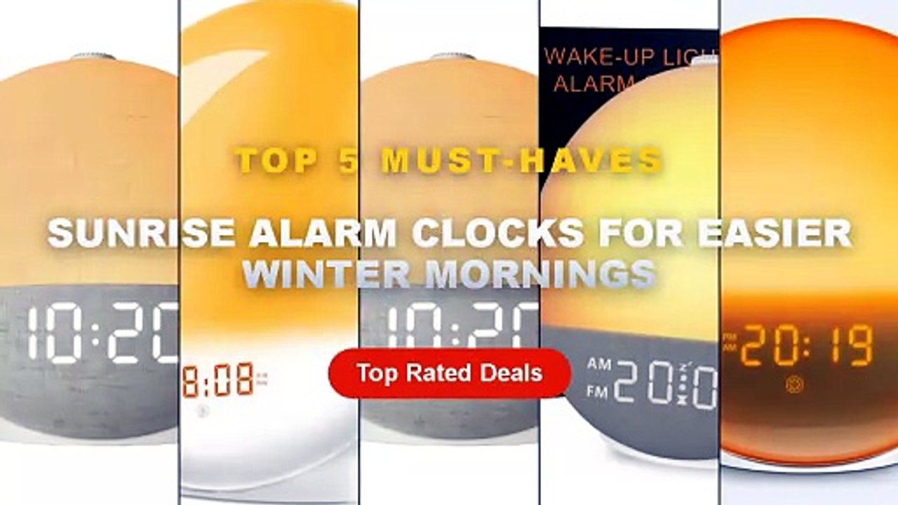 Ultimate Guide to the Best Sunrise Alarm Clocks For Easier Winter Mornings - Sunrise Sunset Simulation Awakening Alarm C...