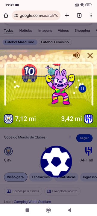 68 - Manchester City x Al Hilal - Partida 7 - Mini Cup Google Copa do Mundo de Clubes