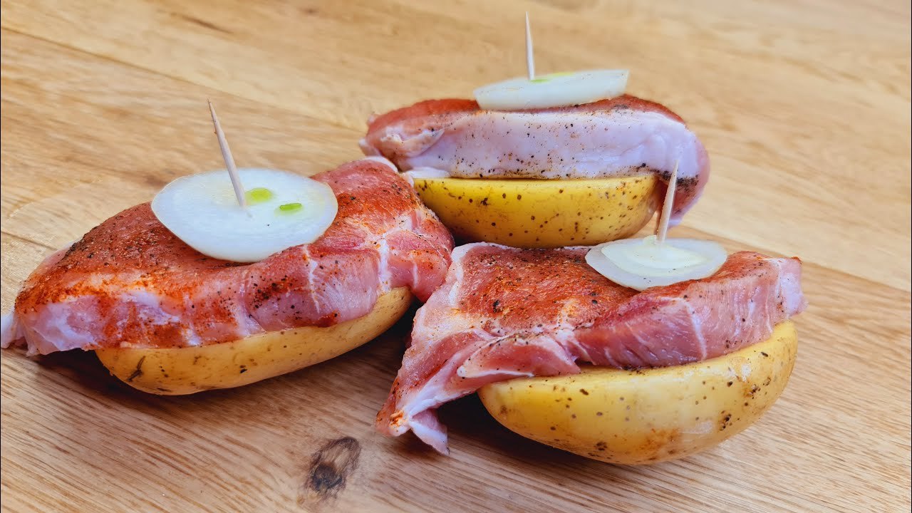 Das einfachste und schnellste Rezept für Kartoffeln mit Fleisch in 5 Minuten Arbeit
