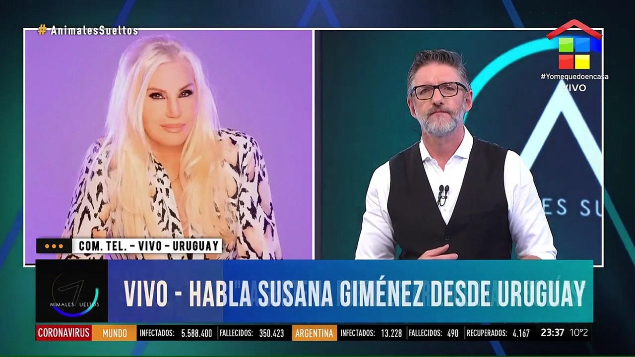 Susana Giménez desde Uruguay: "Si sigue la cuar...