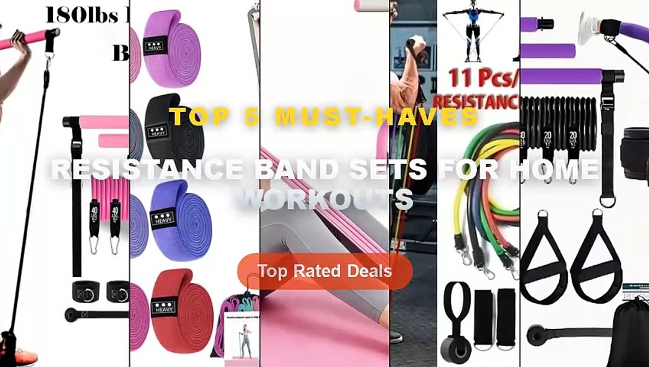 Amazing Resistance Band Sets For Home Workouts...