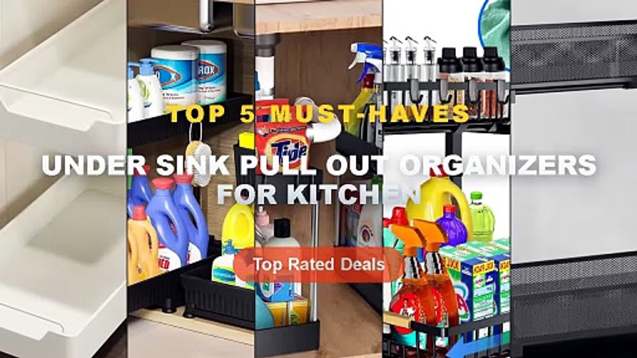 Cheap & Best Under Sink Pull Out Organizers For Kitchen Unboxing & Review - Under Sink Organizers and Storage, Adjustabl...