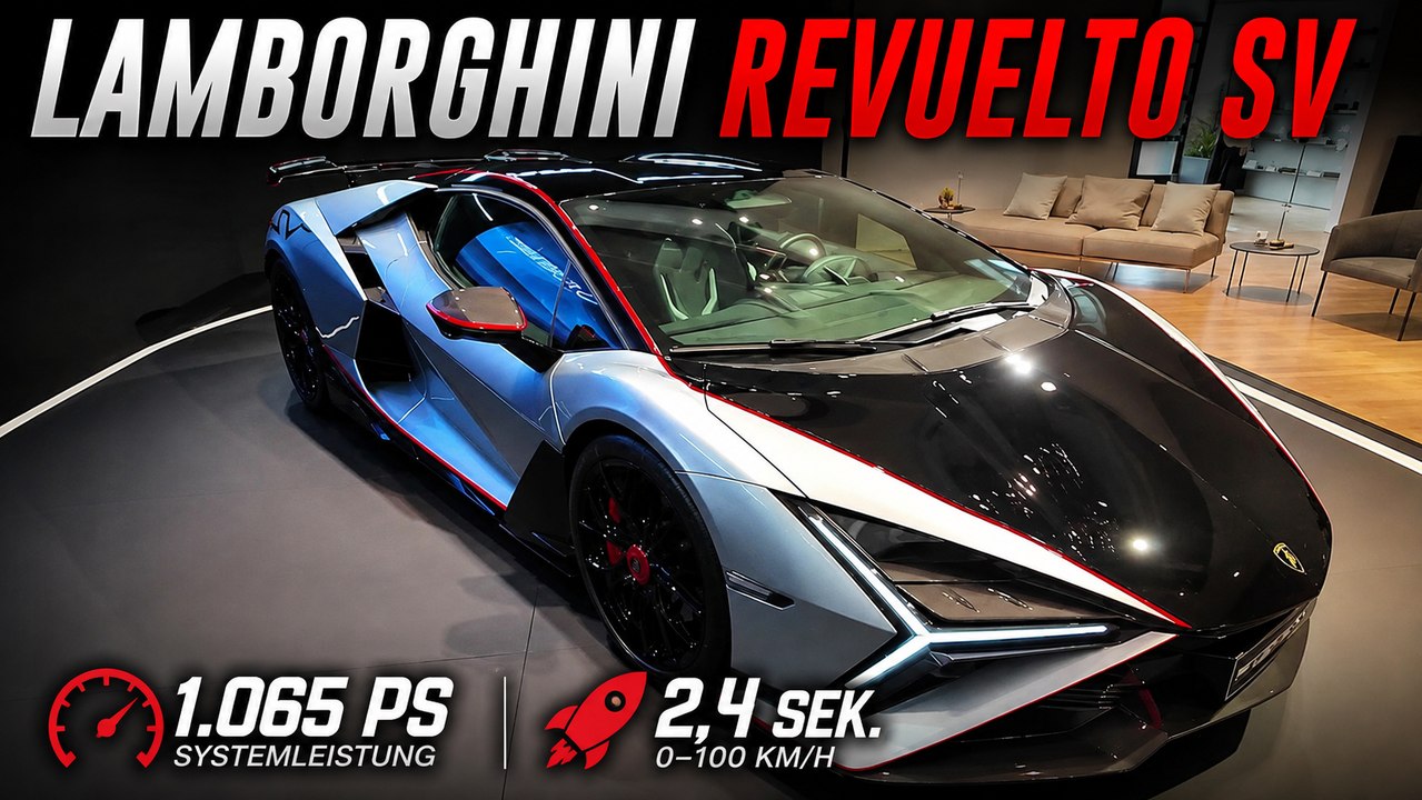 Lamborghini Revuelto SV: 1.065 PS und 1.425 Nm im Detail