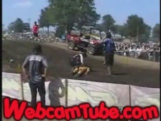Motocross Rider Gets Run Over Like Road Kill