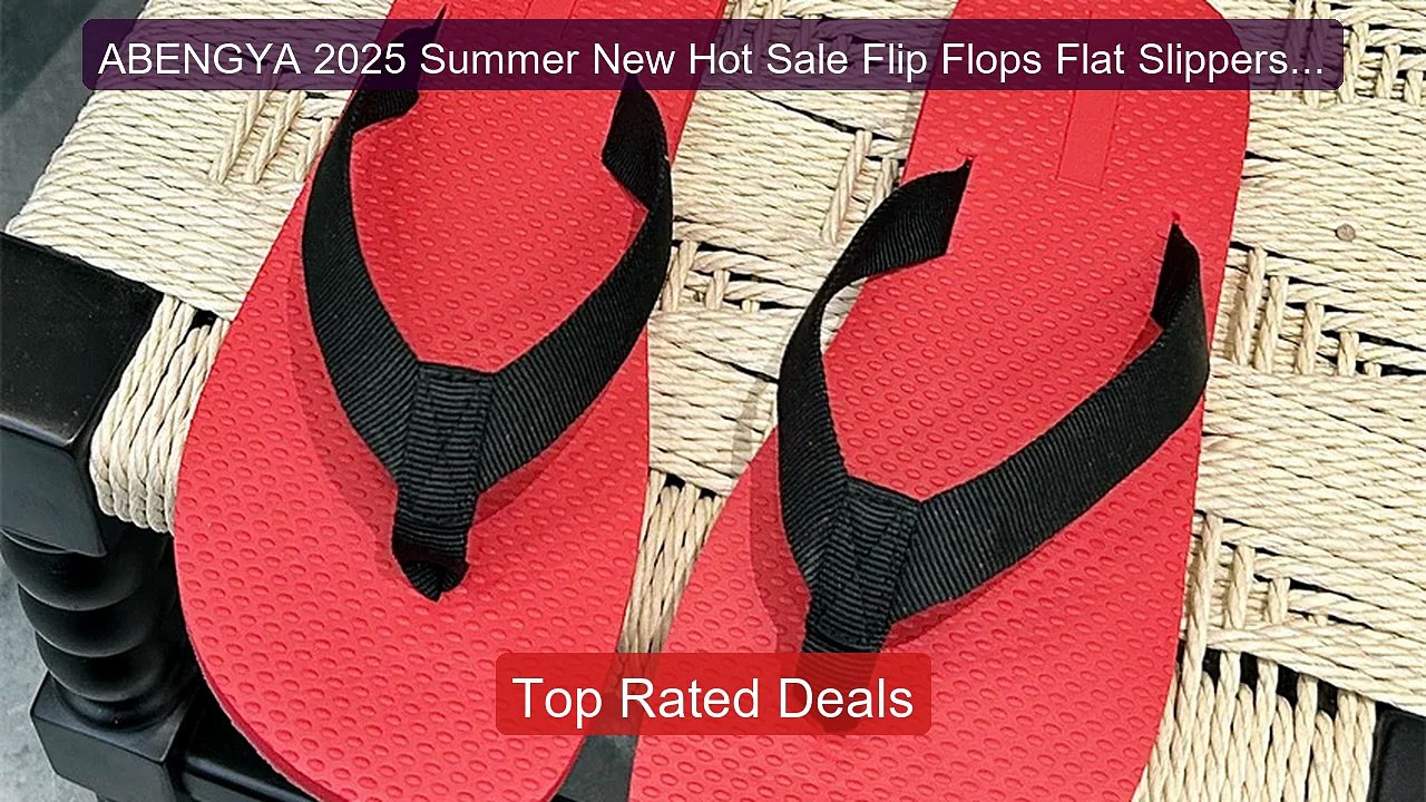 ABENGYA 2025 Summer New Hot Sale Flip Flops Fla...