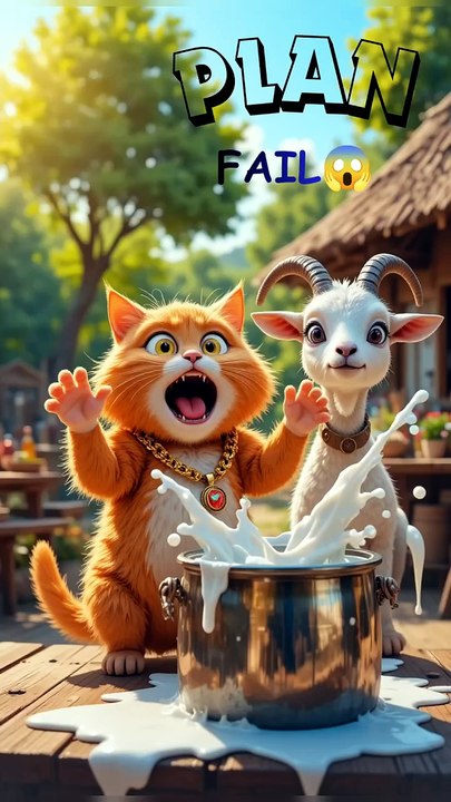 Smart Cat’s Milk Plan FAIL 😱 | Funny Orange Ca...
