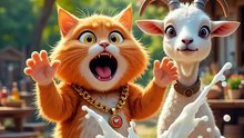 Smart Cat’s Milk Plan FAIL 😱 | Funny Orange Cat Story 😂
