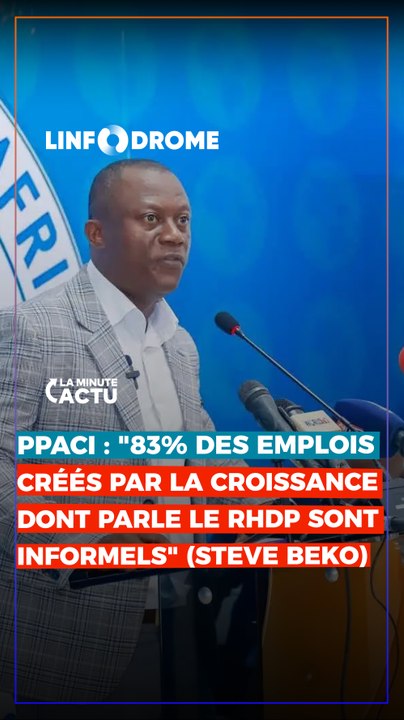 EMPLOI DES JEUNES : STEVE BEKO ATTAQUE LE BILAN DU RHDP