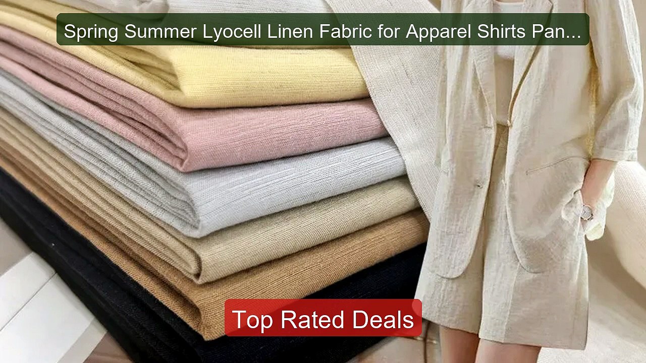 Spring Summer Lyocell Linen Fabric for Apparel Shirts Pants Sewing... -- Best Deal 2026 | Shop Now!