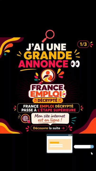 France Emploi Décrypté a son site internet 😊