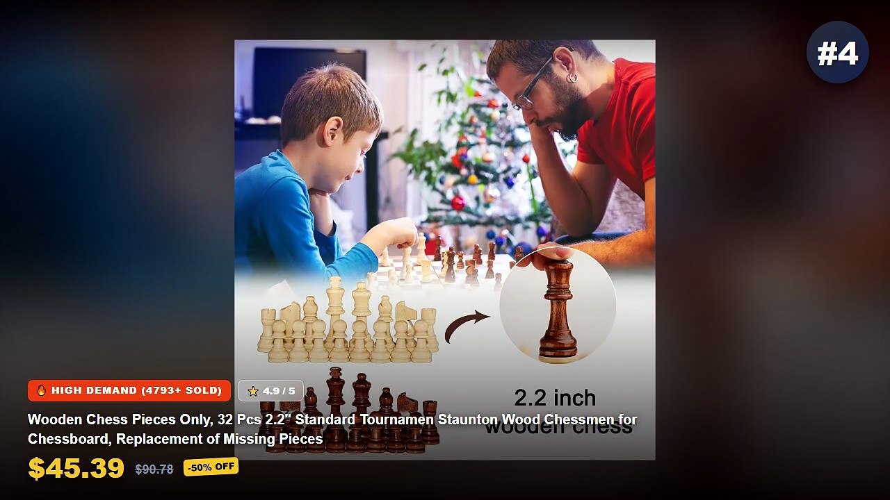 Amazing Top 5 Wooden Chess Sets And Dart Kits You Need To See - CyeeLife Steel Darts 20/24/28g/30g,Metal Spring O Rings+...