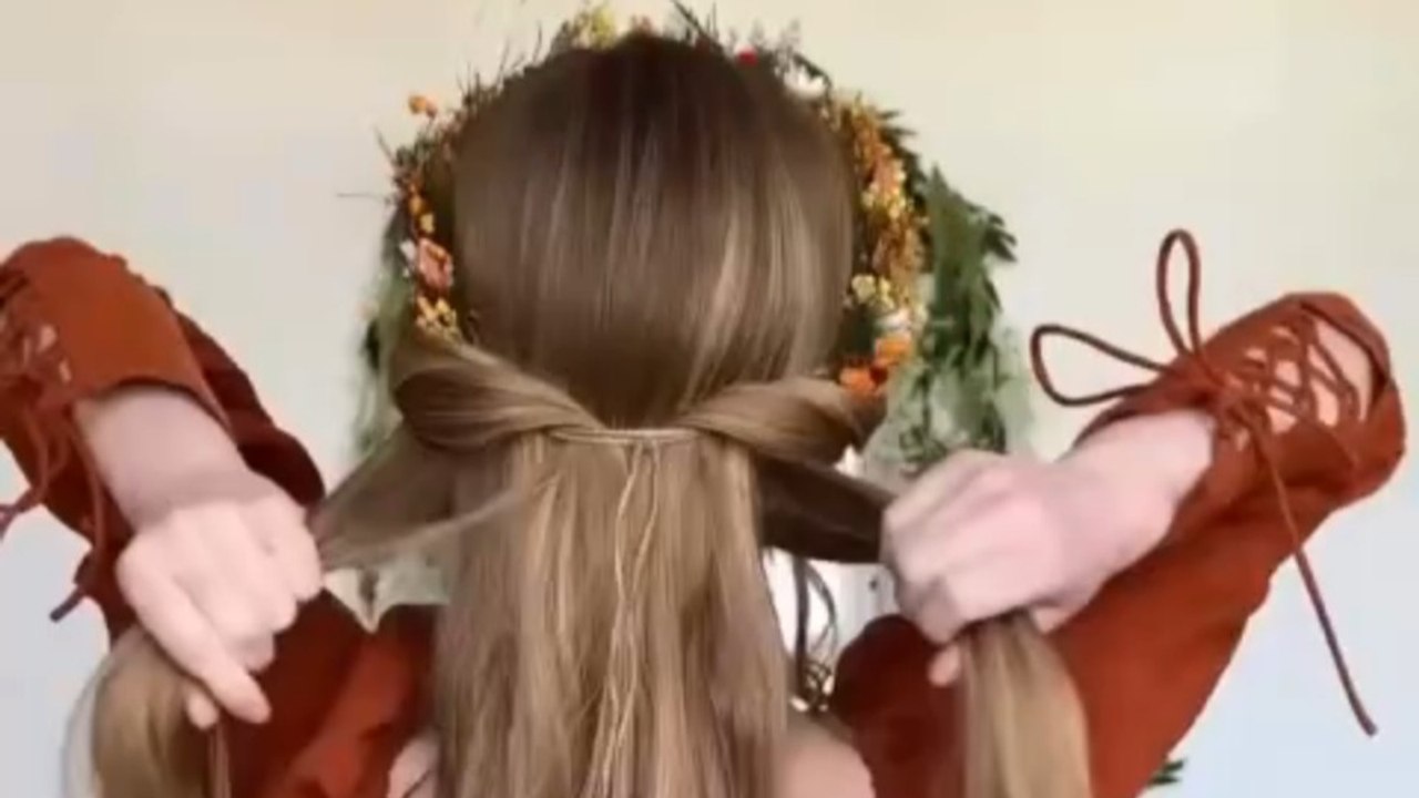 flower braid Hairstyle