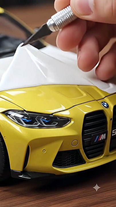 Miniature BMW M4 Unboxing 🔥 | Insane Tiny Car Details! #BMW #BMWM4 #BMWM #DieCast #MiniatureCars