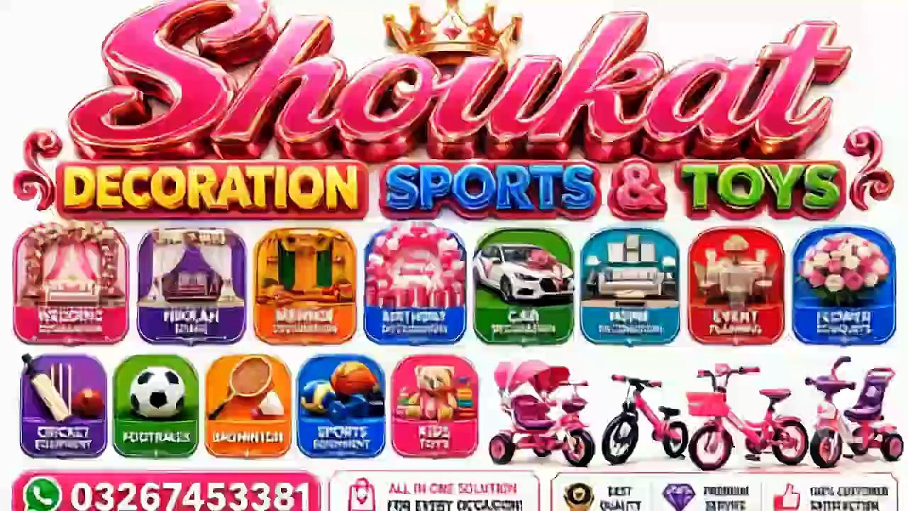 Shoukat Decoration, Sports, Toys & Baby Cycle _ All-in-One