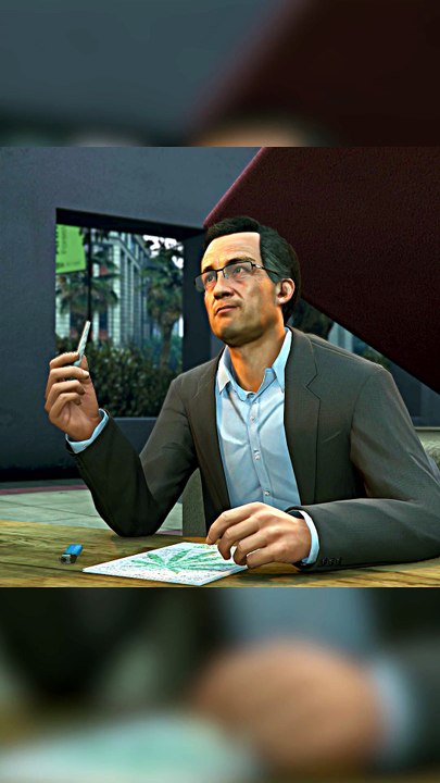 Michael Smoked Barry's Weed! #GamesTyphoon #Gta5 #Gtav #Shorts #Michael #Barry