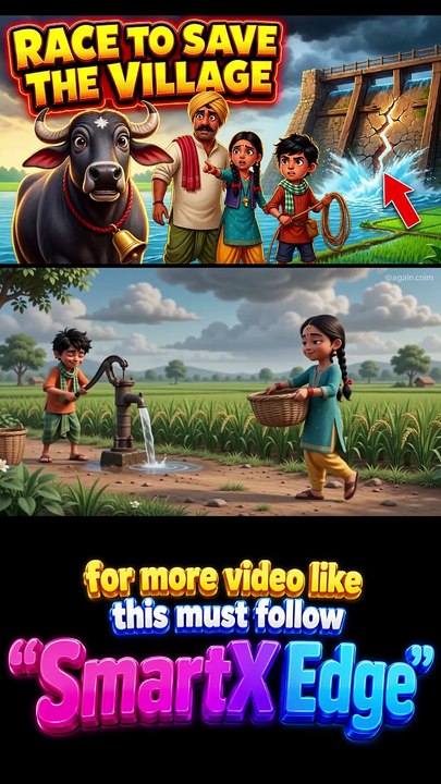 Brave Buffalo Saves Her Village From a Deadly Flood 🐃 | Animated Story
