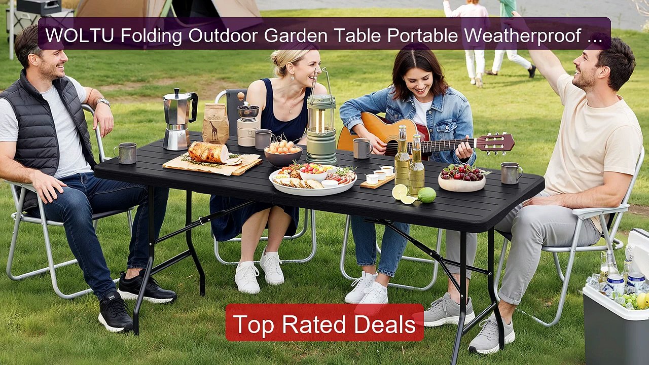 WOLTU Folding Outdoor Garden Table Portable Weatherproof Campi... -- Best Buy 2026 | Great Quality!