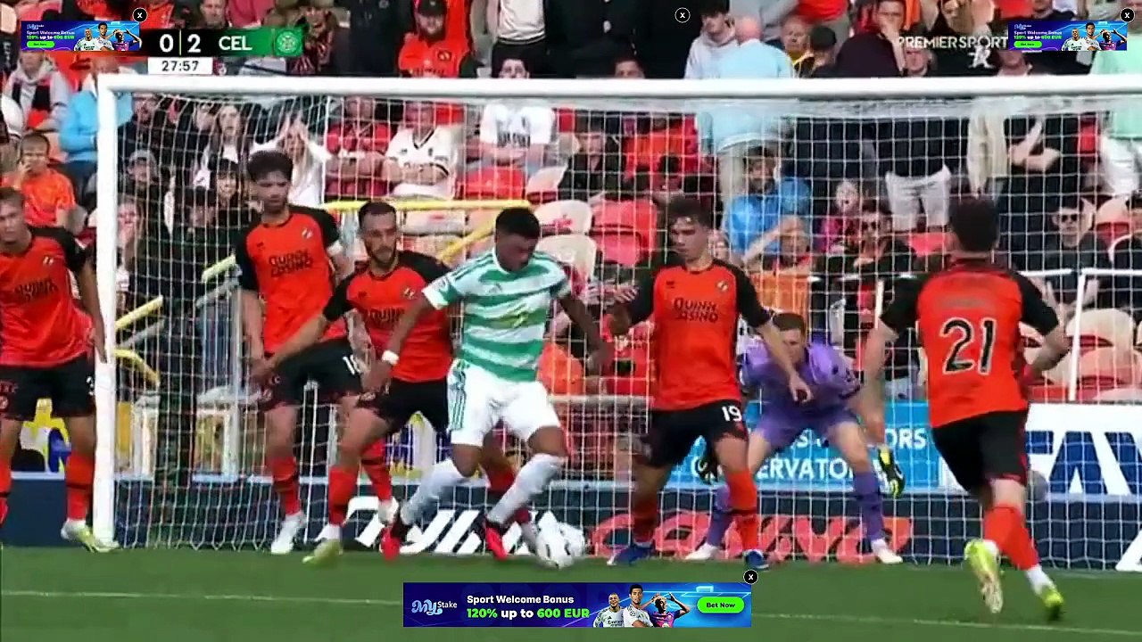Dundee United Vs Celtic 1 half Premier Sports Cup Last 16