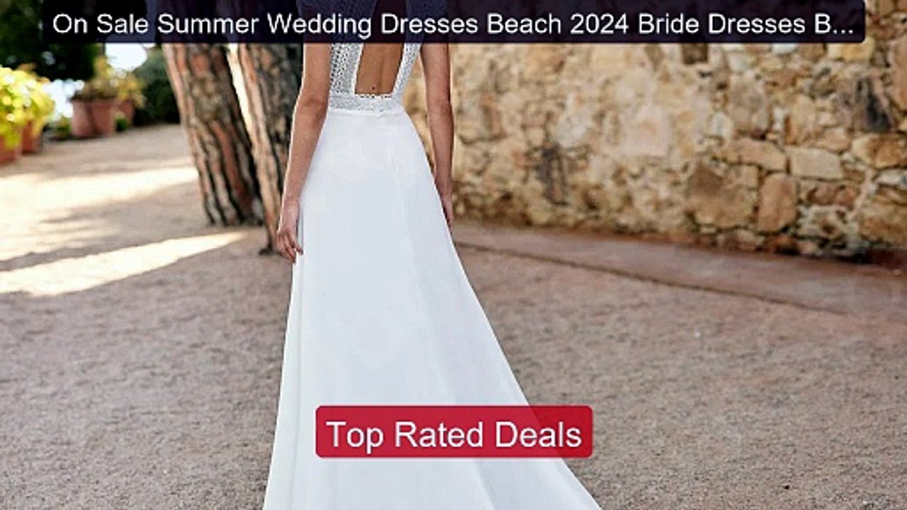 On Sale Summer Wedding Dresses Beach 2024 Bride...