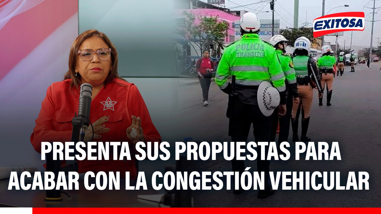 Mónica Yaya presenta sus propuestas para acabar con la congestión vehicular
