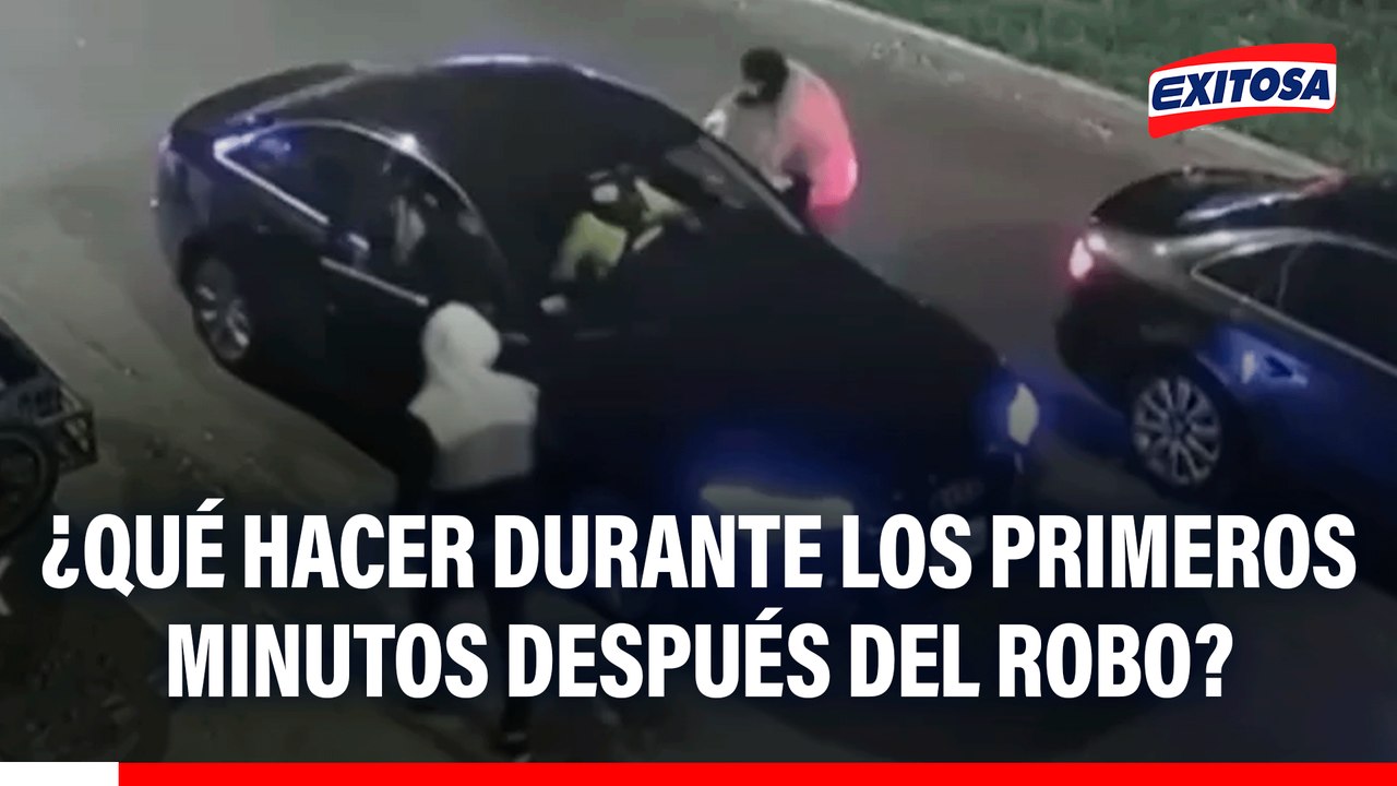 ¿Qué hacer durante los primeros minutos después del robo?