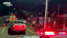 Motociclista perde controle e bate de frente com Fusion em Cascavel