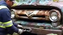 Abandoned 1956 Ford F-100 Rescued & Completely Restored!