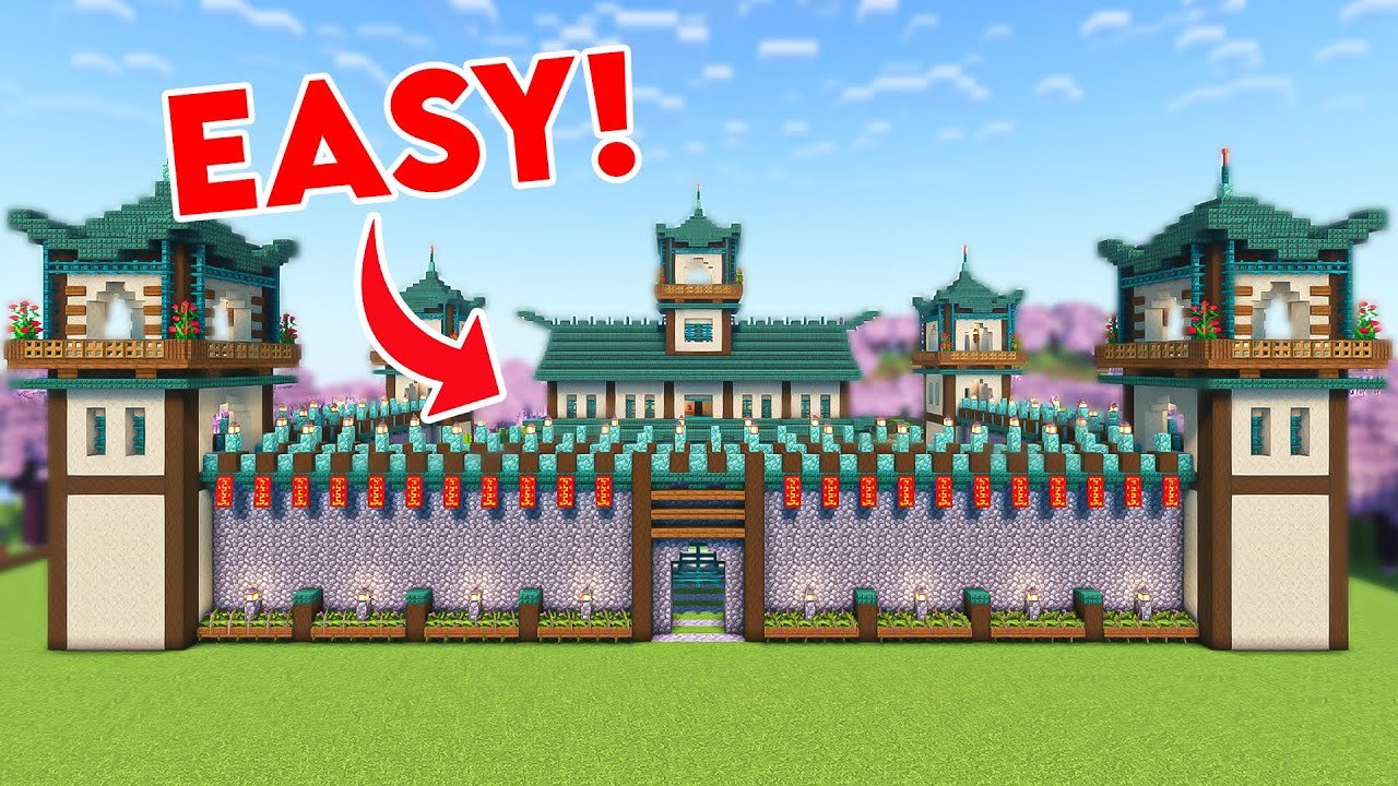 Minecraft: How To Build A Japanese Castle - Tut...