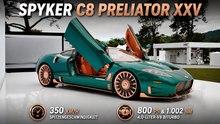 Spyker C8 Preliator XXV: Comeback mit 800 PS und Jet-Design