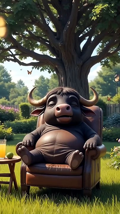 AI Fat Orange Cat’s Buffalo Prank Gone Wrong! �...