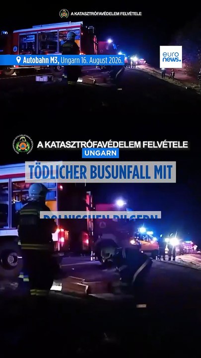 Reisebus mit polnischen Pilgern verunglückt in Ungarn: Mindestens 12 Tote