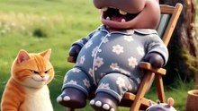 The Great Hippo Heist! 🐱🦛