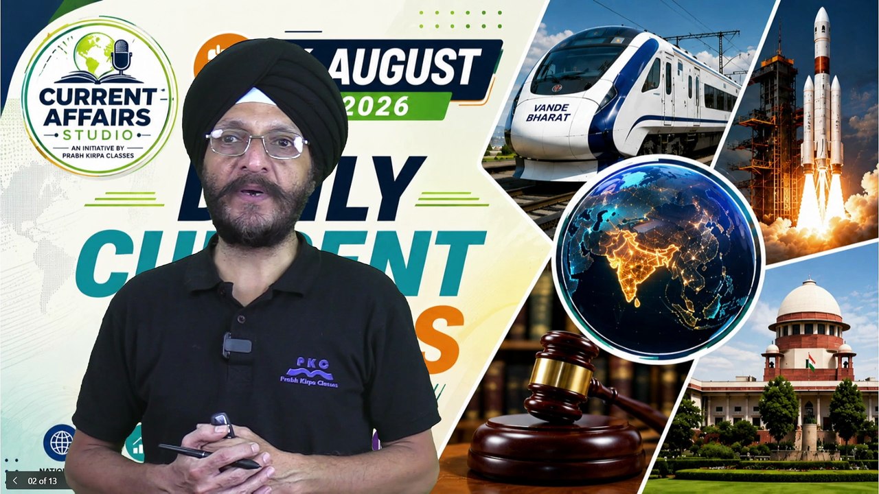 16 August 2026 Current Affairs | Most Important MCQs | Daily Current Affairs 2026