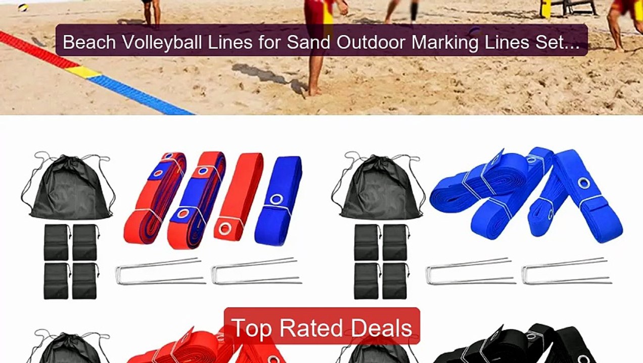 Beach Volleyball Lines for Sand Outdoor Marking Lines Set Pro... -- Amazing Value 2026 | Must Have!